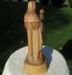 Vintage Anri Carved Wood Madonna Mary & Jesus Figurine Sculpture Italy Christian Carved Figures photo 4