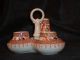 Antique 1835 - 1845 English 4 Pc.  Condiment Set Hand Painted W/ Brown Transfer Other photo 9