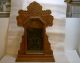 Vintage Antique Ingraham Keuka Wood Kitchen Clock Case Cabinet With Gong Parts Clocks photo 1