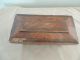 Antique English Wood Tea Caddy Wooden Inlay Design Boxes photo 1