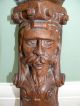 19thc Oak Carved Figurehead Of Bearded Male Other photo 1