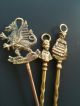 Old English - Vintage English Brass Toasting Forks - Set Of 3 Metalware photo 1