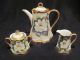 Antique Hutshenreuther Selb 5 Piece Heavily Gilded 