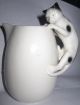 Vintage Pitcher W/ Black And White Cat - Older - Very Cute Pitchers photo 1