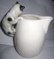 Vintage Pitcher W/ Black And White Cat - Older - Very Cute Pitchers photo 3