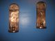 A Pair Of Copper Wall Candle Holders With Art Deco Of A Ship Metalware photo 1