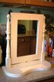 Vintage Primitive Dresser Top Pivoting Mirror Stand Painted Mirrors photo 6