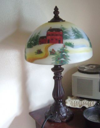 Reverse Painted Lamp photo