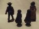 Antique Cast Iron Amish Family Figures - Hubley? - Nr Metalware photo 2