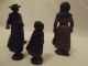Antique Cast Iron Amish Family Figures - Hubley? - Nr Metalware photo 3