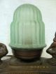 Antique Art Nouveau / Spelter Bronzed / Musician Figured Lamp / Signed M.  P. Lamps photo 3