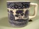 Fine 5 English Pearlware Mugs W/ Chinese Chinoiserie Decor Ca.  19th C. Mugs & Tankards photo 5