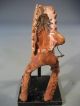 Very Fine American Indian Riding On Horseback Terracotta Figure Ca.  1920 - 30 ' S Figurines photo 9