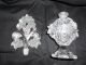 Vintage 1940 ' S Imperial Glass For Irice Fan Top Grapevine Perfume Bottle Perfume Bottles photo 1