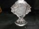 Vintage 1940 ' S Imperial Glass For Irice Fan Top Grapevine Perfume Bottle Perfume Bottles photo 3