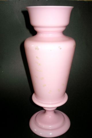 Victorian 1800 ' S Pink Over White Has Gold Dots Overglazed photo