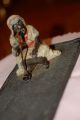 Antique Vienna Austrian Arab Smoking On Carpet Cold Painted Miniature Figure Metalware photo 3