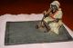 Antique Vienna Austrian Arab Smoking On Carpet Cold Painted Miniature Figure Metalware photo 5