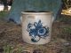 Antique J & E Norton Bennington Vt Stoneware Crock Large Cobalt Blue Floral Rare Crocks photo 2