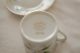 Set Leffon China Hand Painted Demitasse Tea Cup & Saucer Daisies 2034 Cups & Saucers photo 3