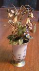 Gorgeous Diminutive Enamel Flowers In Decorated Vase - K & A - Vases photo 1