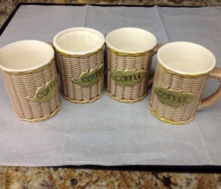 Tilso Coffee Mugs Set Of 4 Excellent Cond.  Mid - Century Ceramic Set 2 Of 2 photo