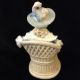 (pair) Lady & Man In Chairs (blue & White Porcelain) Circa1950 - 50 ' S (mint) 9in H Figurines photo 3