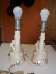Antique Lamps Pottery Electric Fb Johnson Lamps Figural Woman Bedroom Lamp Lamps photo 6