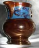 2 Large 19th C.  Sunderland Copper Lustre Creamjug & Bowl Blue Band Pitchers photo 5