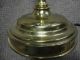 Brass & Amethyst Glass Lamp Shabby Chic Shade,  Orig.  Pull&finial Works Perfect Lamps photo 9
