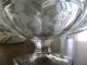 Crystal Pedestal Etched Handled Dish Circa 1930 Compotes photo 1