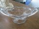 Crystal Pedestal Etched Handled Dish Circa 1930 Compotes photo 2