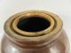 Primitive Antique Stoneware Canning Crock~unique Brown Glaze Crocks photo 6