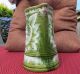 Antique Very Early Green Pottery Pitcher Vases photo 2