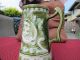 Antique Very Early Green Pottery Pitcher Vases photo 4