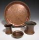 S.  Sternau & Co.  New York,  Arts Crafts Copper Tray Three Additional Misc.  Pieces Metalware photo 1