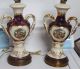 Pair Of Vintage Colonial/victioran Lamp 24kt Trim Regent China Hand Decorated Lamps photo 1