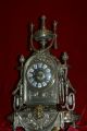 Stunning,  Antique French Table Clock.  Bronzer & Silver Plated.  1875 Clocks photo 6