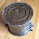 Antique Vintage Copper Pot Ritual Cauldron Kettle Planter Elephant Jam Hammered Metalware photo 5