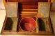 Antique Stunning English Double Tea Caddy Inlaid Wood 1820 ' S Boxes photo 9