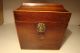 Antique Stunning English Double Tea Caddy Inlaid Wood 1820 ' S Boxes photo 3