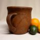 Antique Stoneware: Ca.  1860 Semi - Ovoid Pa Redware Crock W/ Handle,  John Bell? Crocks photo 1