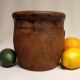 Antique Stoneware: Ca.  1860 Semi - Ovoid Pa Redware Crock W/ Handle,  John Bell? Crocks photo 2