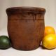 Antique Stoneware: Ca.  1860 Semi - Ovoid Pa Redware Crock W/ Handle,  John Bell? Crocks photo 3