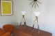 Mid Century Modern Brass Tripod Table Lamps Lightolier Thurston Vintage Eames Lamps photo 9