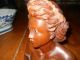 Best Antique Walnut Bust Woman Princess Queen Statue Wood Wooden Carved Figure Carved Figures photo 8