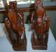 2 Kenja Hand - Carved Wooden Male - Female Statues,  Very Detailed,  12  Tall Carved Figures photo 2