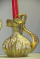 True Art Nouveau Drop Edge Candle Vase Turn - Teplitz Amphora Works Reissner Vase Vases photo 8