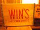 Hard To Find Win ' S Beverage Co.  Wood Crate In Condition Boxes photo 2
