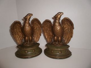Vintage American Eagle Bookends Sexton Metalware Awesome Fast Ship photo